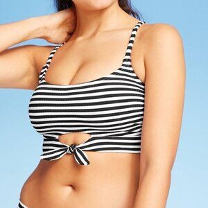 Juniors' Front Tie Bralette Bikini Top and Hipster Ruched Bottom Set Xhilaration